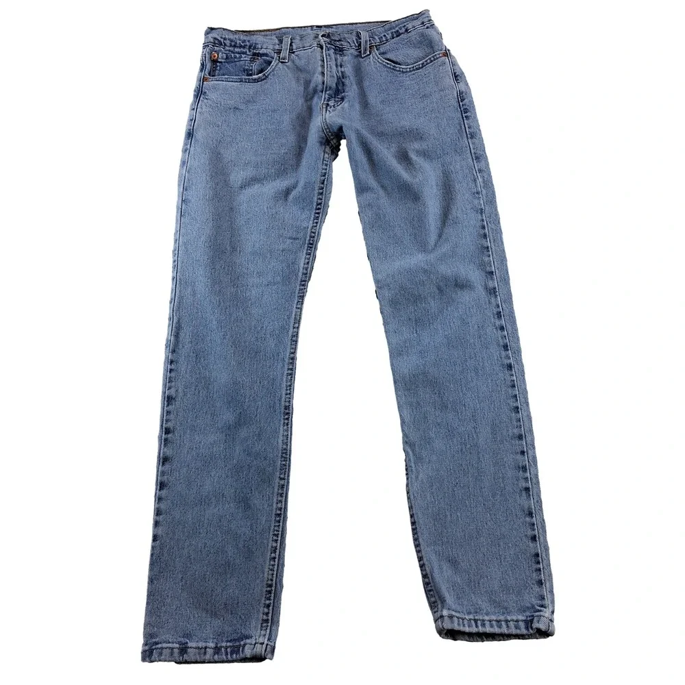 Levi's 512 Slim Taper Jeans Mens 30x30 Light Wash Denim Stretch 28833-0361